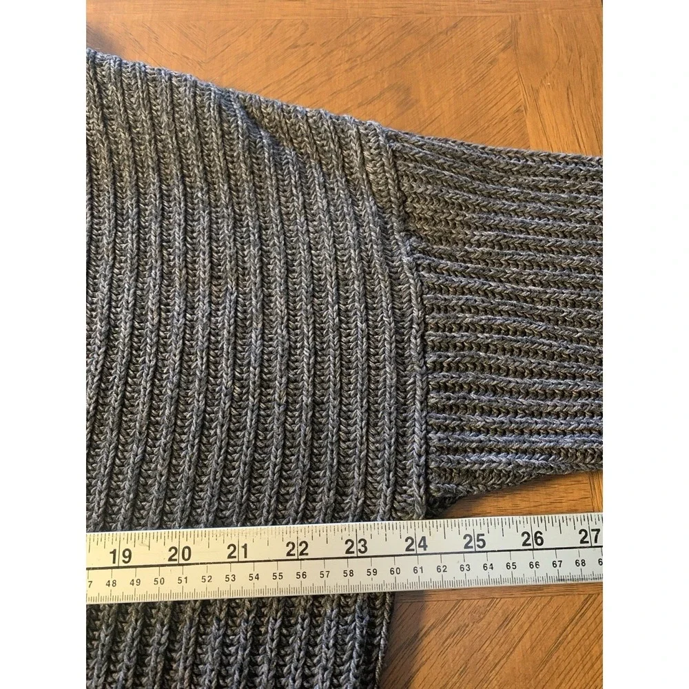 Genuine Roots Cabin Pullover Knit Sweater Women's L Grey Soft Warm Cozy - Picture 15 of 16